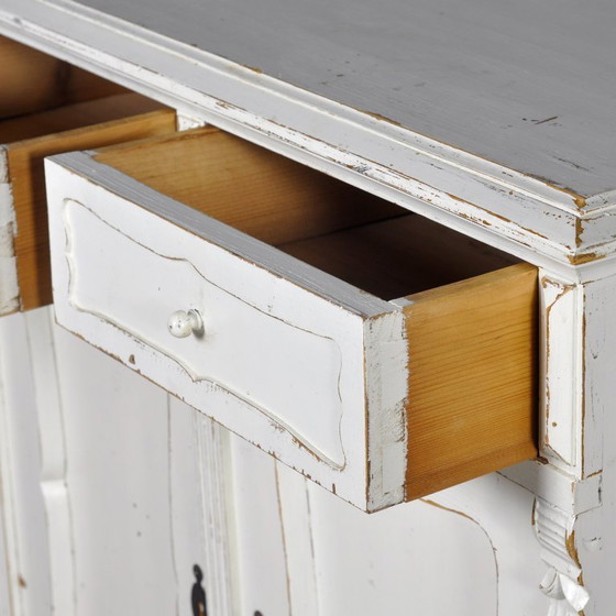 Image 1 of Antikes Kiefernholz-Sideboard, um 1910