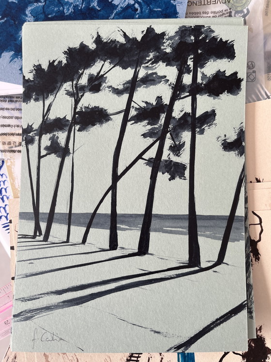 Image 1 of Set of 14 sketches, 21x15cm