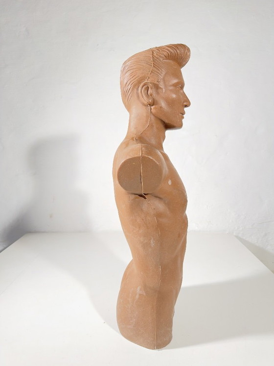 Bustos de maniquíes masculinos de tamaño natural de los años 80, Dressboys – Objetos decorativos, Plastic (photo 11 of 14)