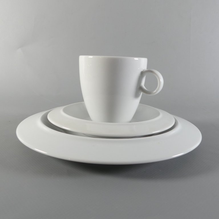 Alessi coffee set 3-piece Tendentse, design Achille Castiglioni