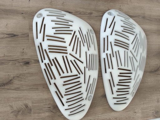 2x Guzinni la pared de piedra decoración CD estante Enzo Galabrese