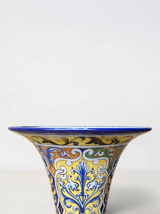 Vaso Cornet in maiolica di Nevers, Montagnon – Vasi, Porcelain (photo 6 of 10)