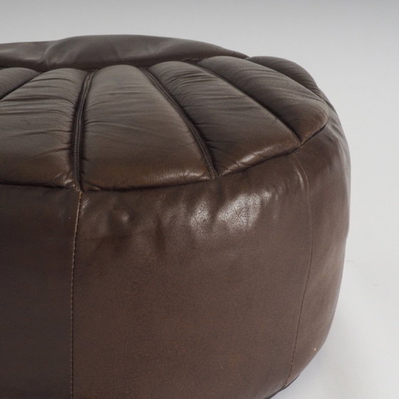 Image 1 of Vintage leather ottoman