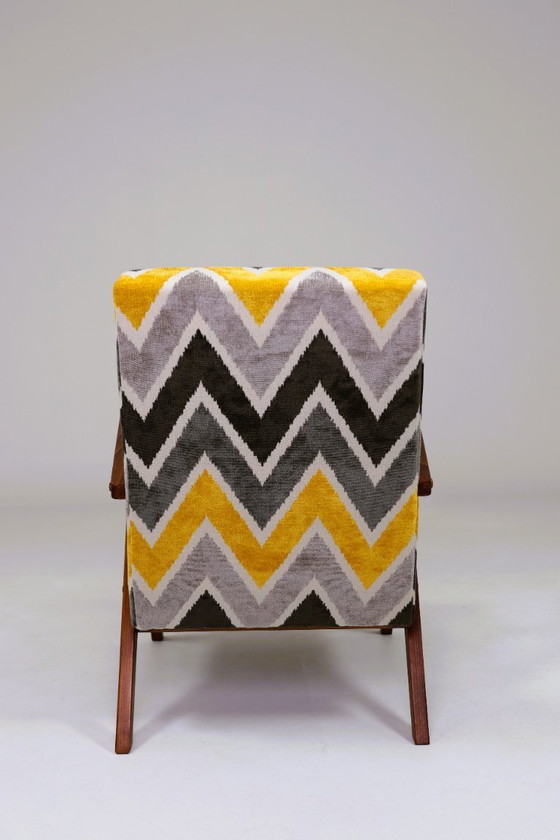 Image 1 of Fauteuil scandinave style ethnique Lima Fauteuil de salon moderne du milieu du siècle Lima