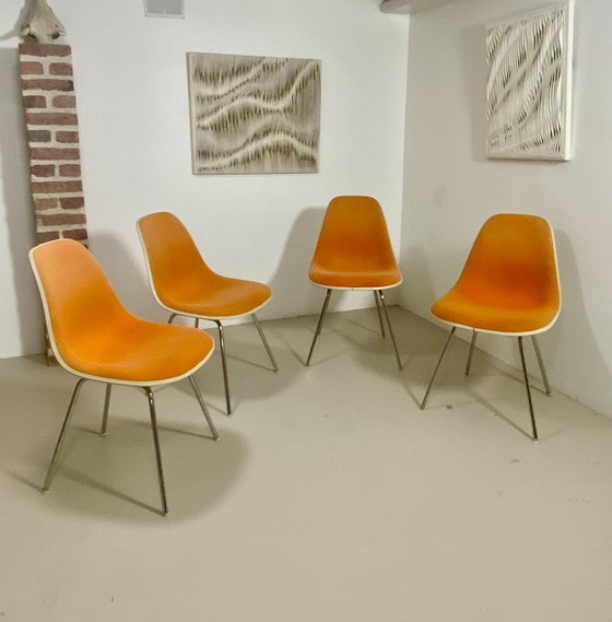 Image 1 of Juego de 4 sillas DSW Eames – Herman Miller (1952)