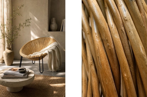 Sedia sferica vintage in rattan, stile moderno boho di metà secolo, italiana, anni '50. – Poltrone, Metal (photo 6 of 20)