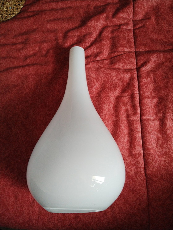 Image 1 of Beau vase vert blanc 