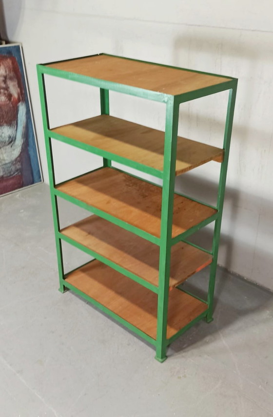 Image 1 of Vintage industrial shelving unit 