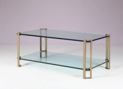 Table basse vintage en verre - Peter Ghyczy (Modèle T24)