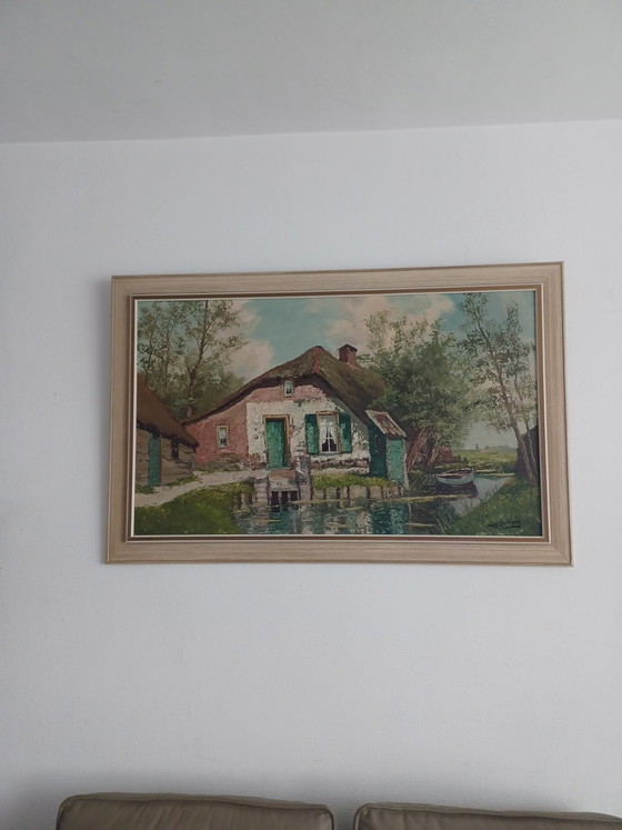 Quadro su tela in ottime condizioni – Hans Leutenegger, Dipinti e disegni, Canvas, Wood (photo 5 of 9)