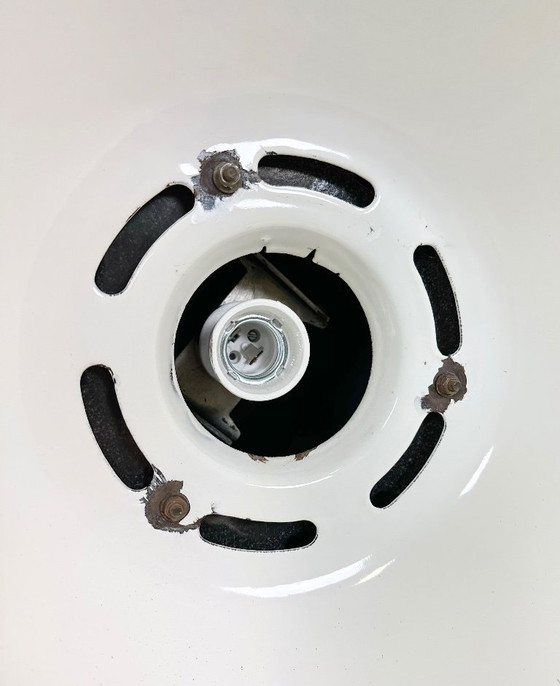 Image 1 of Grande lampada industriale in smalto grigio di Elektrosvit, anni '60