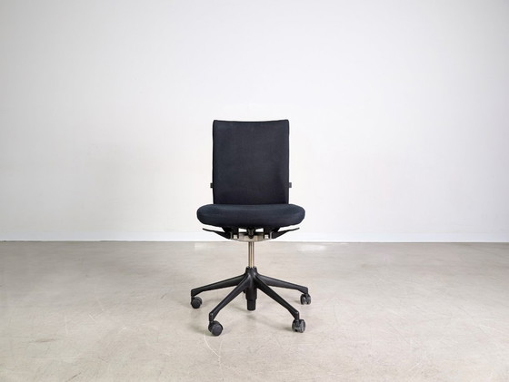 Image 1 of 16x Sedia da ufficio originale Vitra T-Chair sedia di design nera sedia direzionale
