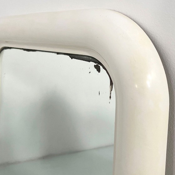 Image 1 of White Delfo Mirror by Sergio Mazza for Artemide, 1970s
