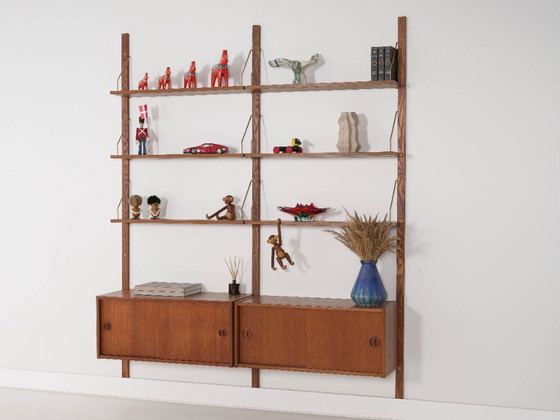 Image 1 of Estantería modular de teca, diseño danés, década de 1960, fabricada en Dinamarca.