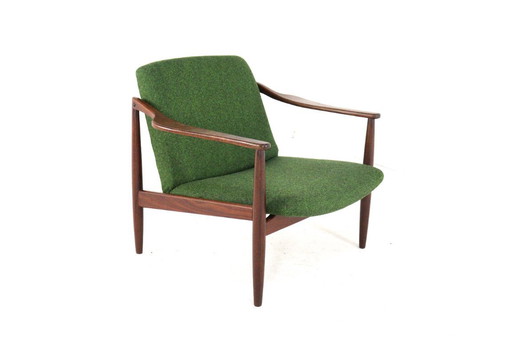 Hartmut Lohmeyer voor Wilkahn fauteuil vintage gestoffeerd