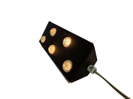 Image 1 of Herda Almelo - vintage bedlamp - bruin - sterren - wandverlichting - 70's - retro