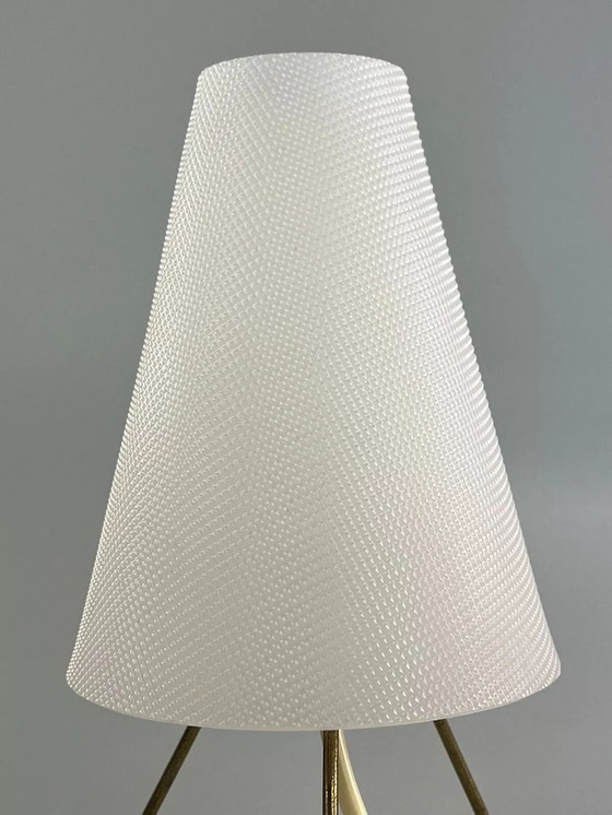 Image 1 of 60s 70s tripod lamp acrylic table lamp bedside lamp space age design