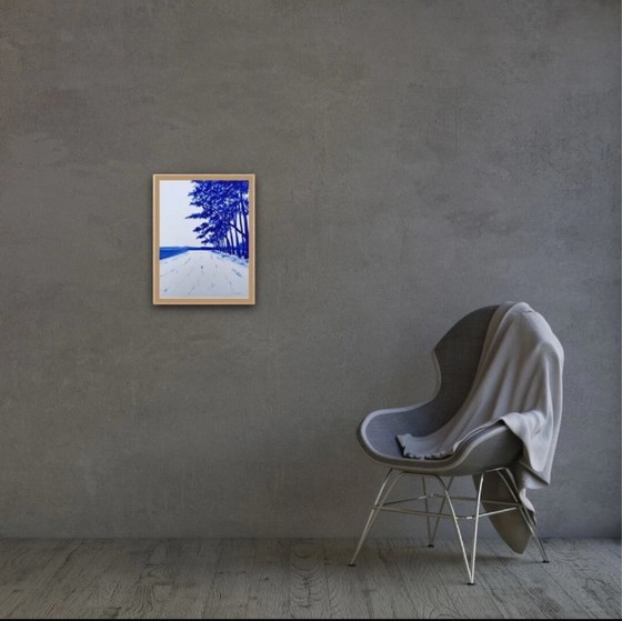 Image 1 of Acryl op 300g fabriano papier.  Formaat 40x30cm.