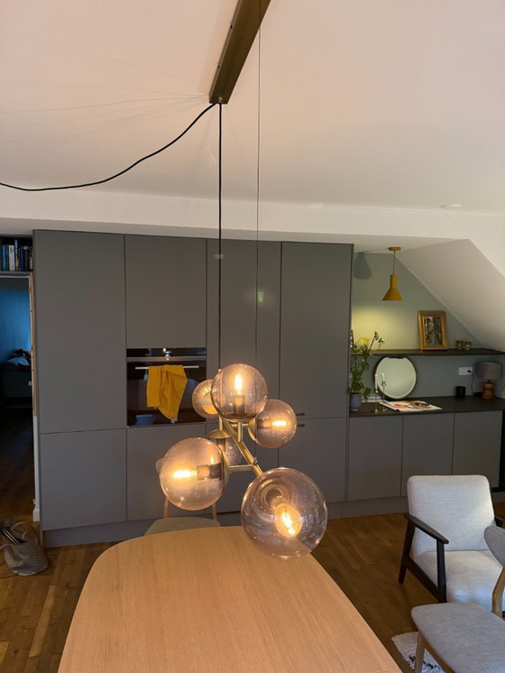 Image 1 of Lámpara colgante Bolia Orb — Horizontal, 6 globos, vidrio ahumado