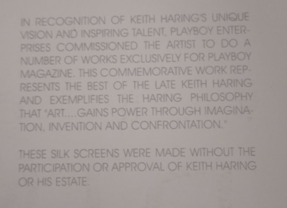 Image 1 of Sérigraphies Playboy de Keith Haring (encadrées)