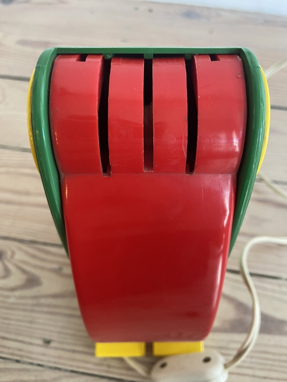 Image 1 of Lampe Toucan Ferrari - Jaune Vert Rouge - Design classique 1970