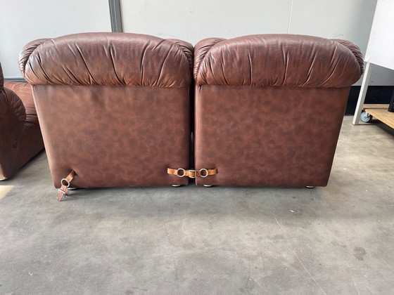 Image 1 of Italiaanse Mid Century Moderne modulaire lounge stoelen-sofa, 1960