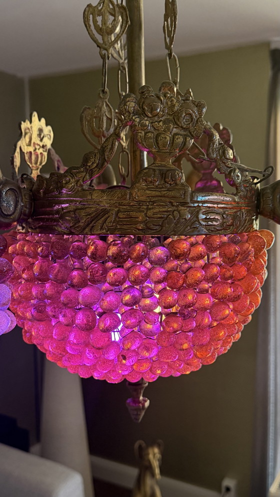 Image 1 of Handgemaakt Vitage Hanglamp - Kroonluchter -  Murano Stijl