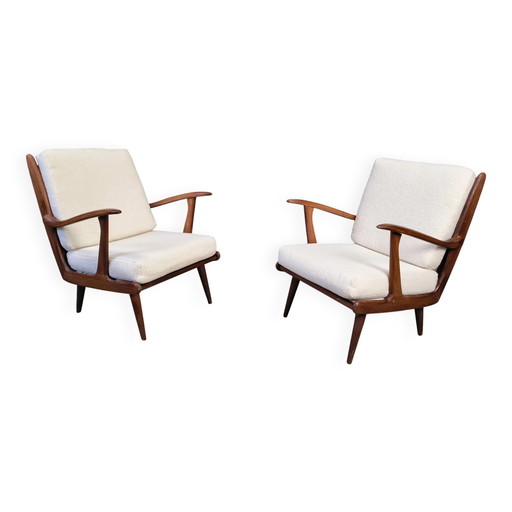 Paire de fauteuils De Ster Gelderland, années 1960 – Wood, Mid Century Modern
