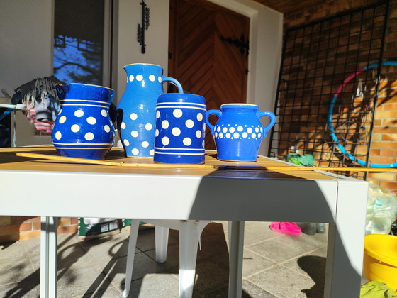 Image 1 of Set "Big Dots" Rustic German Landhouse DDR