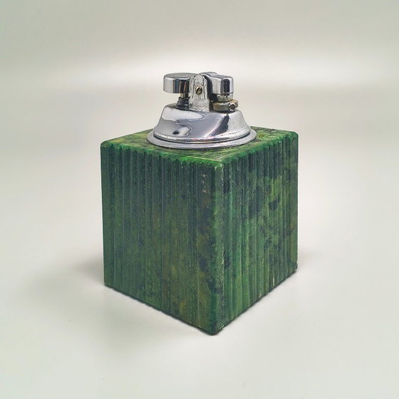 Image 1 of Ensemble à fumer vert albâtre des années 1960, par Romano Bianchi, fait main