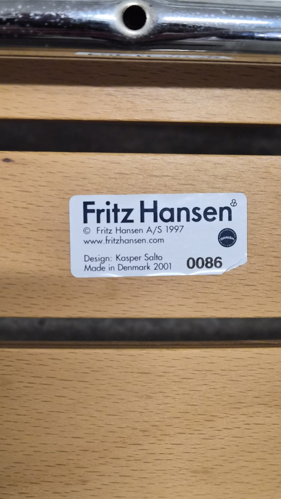Designstoel, eetkamerstoel, Fritz Hansen Runner Kasper Salto – Eetkamerstoelen, Chrome, Wood (photo 13 of 13)