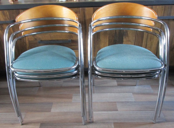 Image 1 of Nette vintage Italiaanse Effezeta stoelen