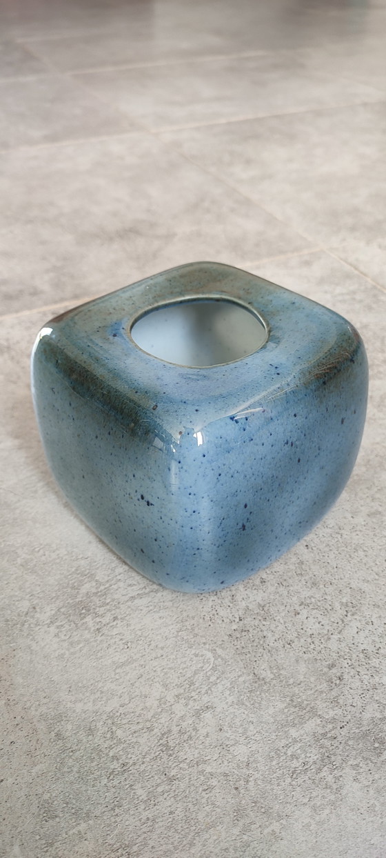 Image 1 of Virebent Vintage 1960s-70s Porcelain Cube Candlestick