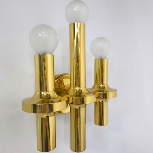Set of 3 wall lamps from Sciolari, 1960s