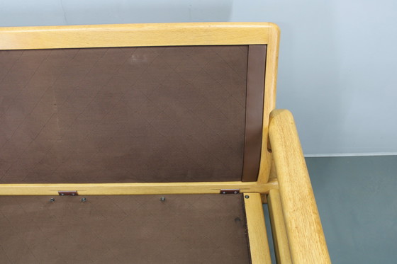 Image 1 of Divano a 2 posti L. Olsen &amp; Søn in quercia e pelle, anni '70, Danimarca