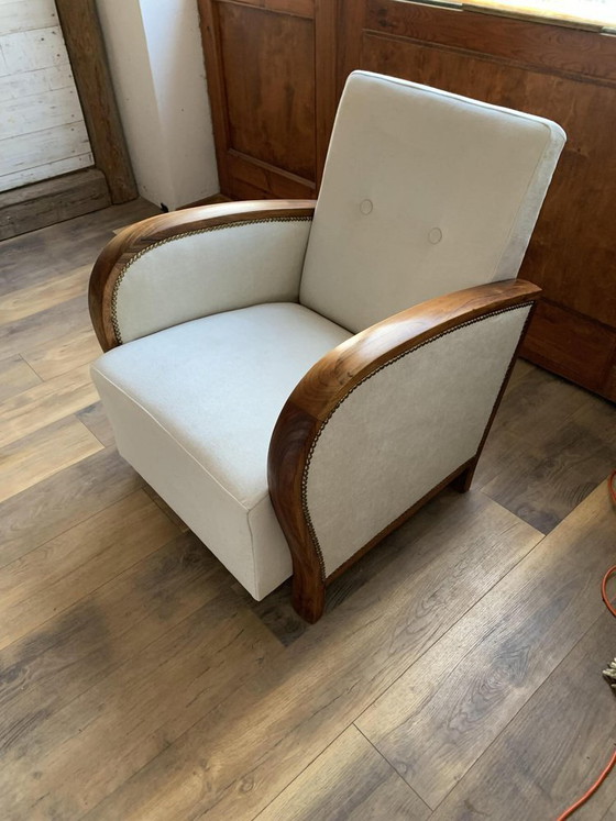 Set of Hungarian Art Deco Armchair, 1930s – Wood (photo 3 of 5)