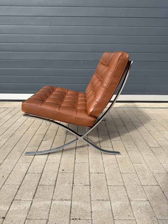Knoll Barcelona Relax Sessel Mies Van Der Rohe Cognac Venezia Leder In Neuwertigem Zustand!! – Leather (photo 6 of 14)