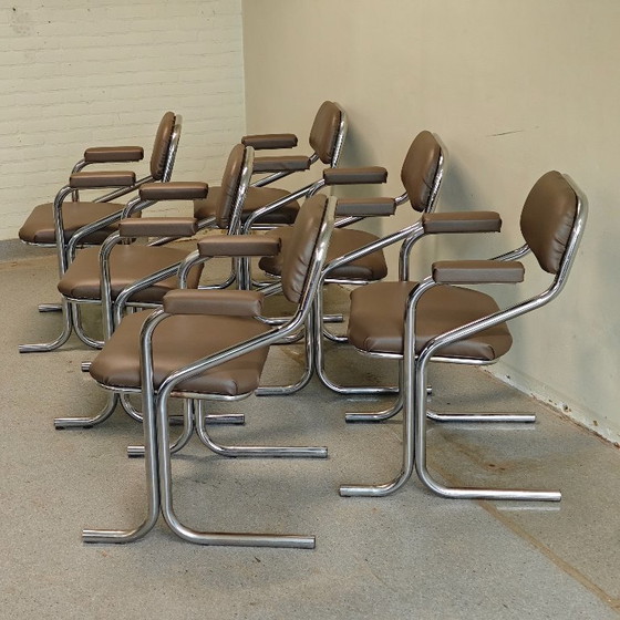 Vintage Jerry Johnson Eetkamerstoelen – Skai (photo 11 of 11)