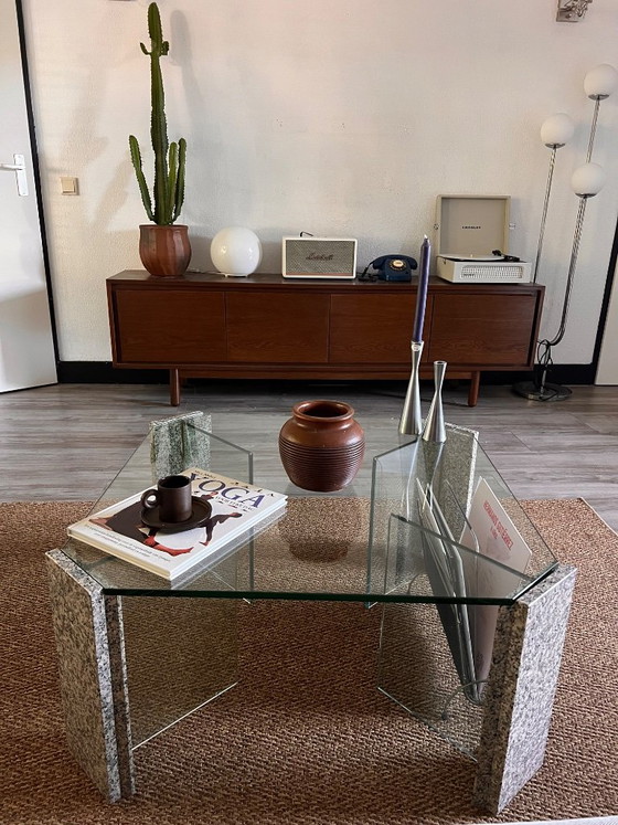 Vintage 70s Brutalist Coffee Table – Willy Ballez inspired, Stone (photo 11 of 11)