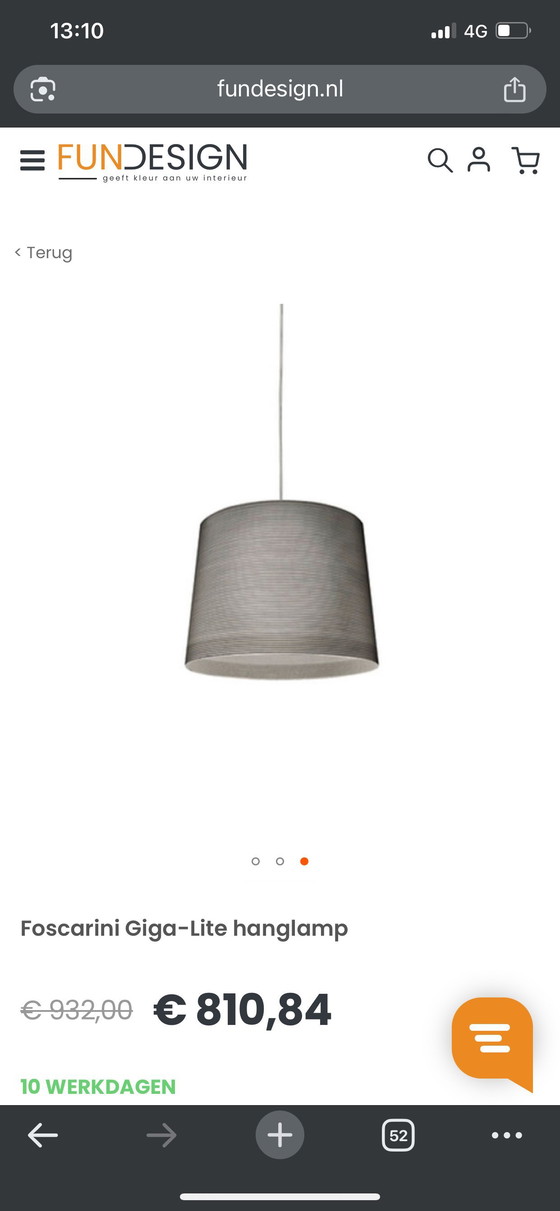 Image 1 of Foscarina giga lite pendant lamp
