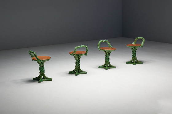 Image 1 of Sgabelli a forma di vite, Francia, fine XX secolo