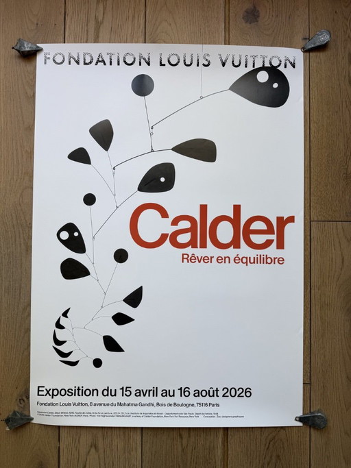 Affiche Expo Poster Design Alexander Calder Sculpture Brutalist – wanddecoratie, Paper