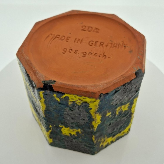 Image 1 of Maceta decagonal amarilla Marei | 20-2