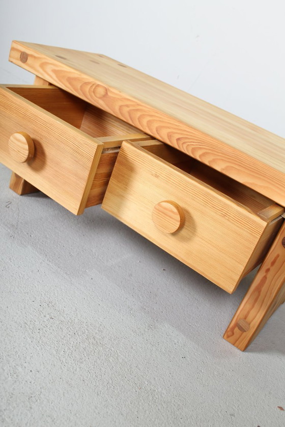 Image 1 of Vintage design pine hall bench