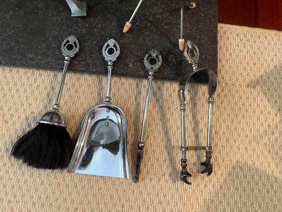 Image 1 of Art Deco Fireplace Companion Set