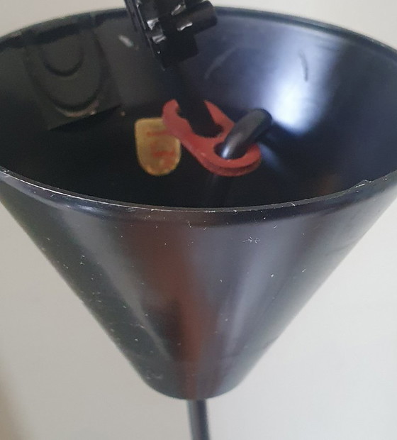 Image 1 of Lampada a sospensione vintage Philips in vetro stile Mid Century - color ottone