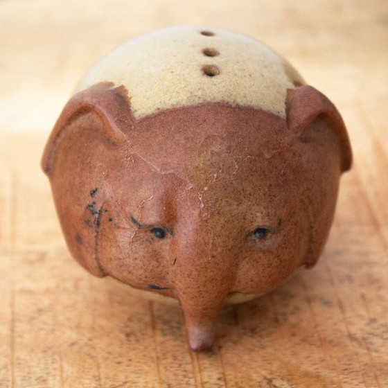 Image 1 of Vintage ceramic elephant salt and pepper set: 1970s, UCTCI Japan