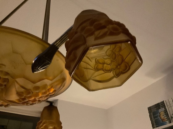 Image 1 of Suspension Art Déco ancienne