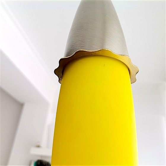 Minimalistische gele glazen druppel hanglamp – Happy Light, Hanglampen, Aluminium, Glass (photo 7 of 7)