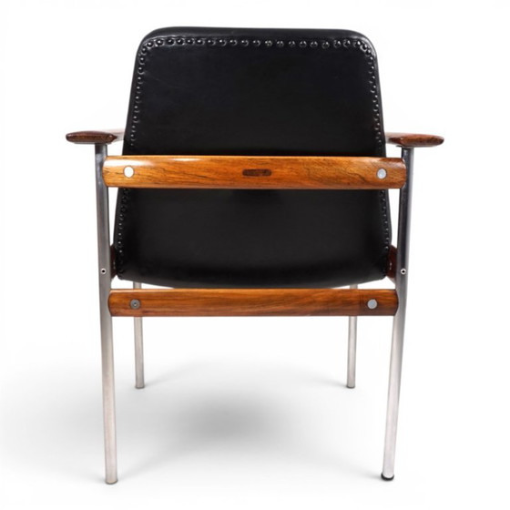 Image 1 of Leren fauteuil van Sven Ivar Dysthe voor Dokka Møbler, 1960